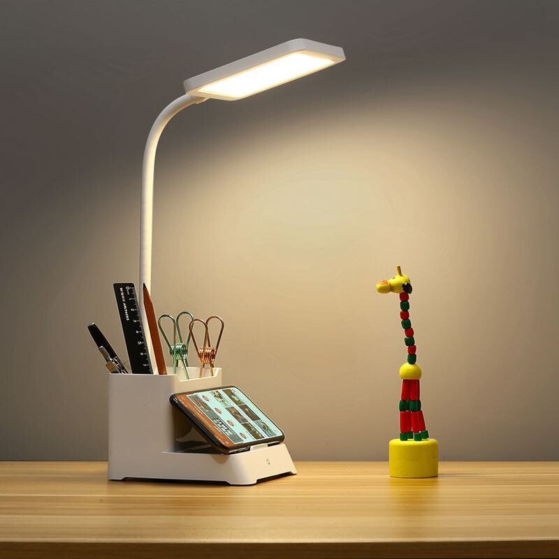 VUENICEE Lampe de Bureau, Lampe de Table Sans Fil Dimmable, Lampe