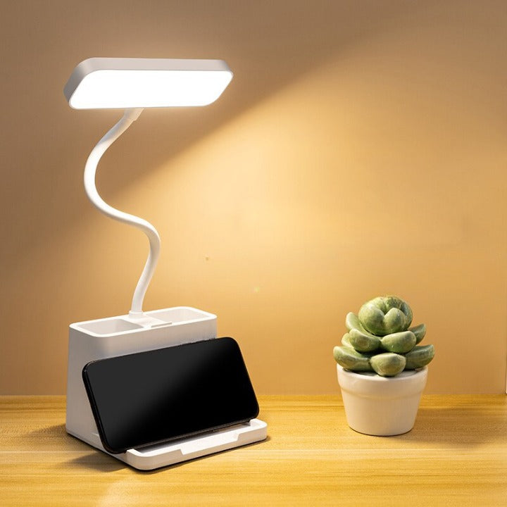 Lampe de Bureau LED Portable & Pliable, Lampe de Bureau sans Fil Lampe LED  Rechargeable, Lampe de Chevet sans Fil¿2400mAh