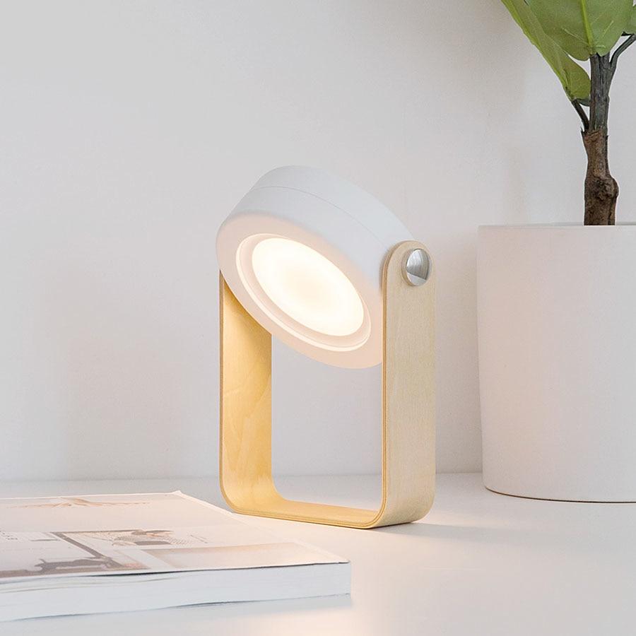 Lampe de bureau LED, lampe de table rechargeable USB sans fil
