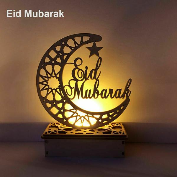 Lampe lune croissant célèbre pour Ramadan Eid Mauritius
