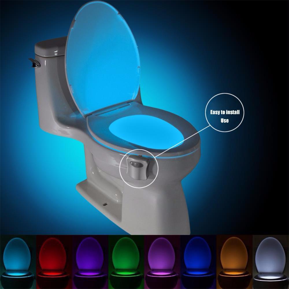 SHOP-STORY - Light Bowl : Veilleuse Led pour Cuvette des Toilettes WC avec  Détecteur de Mouvement la Nuit