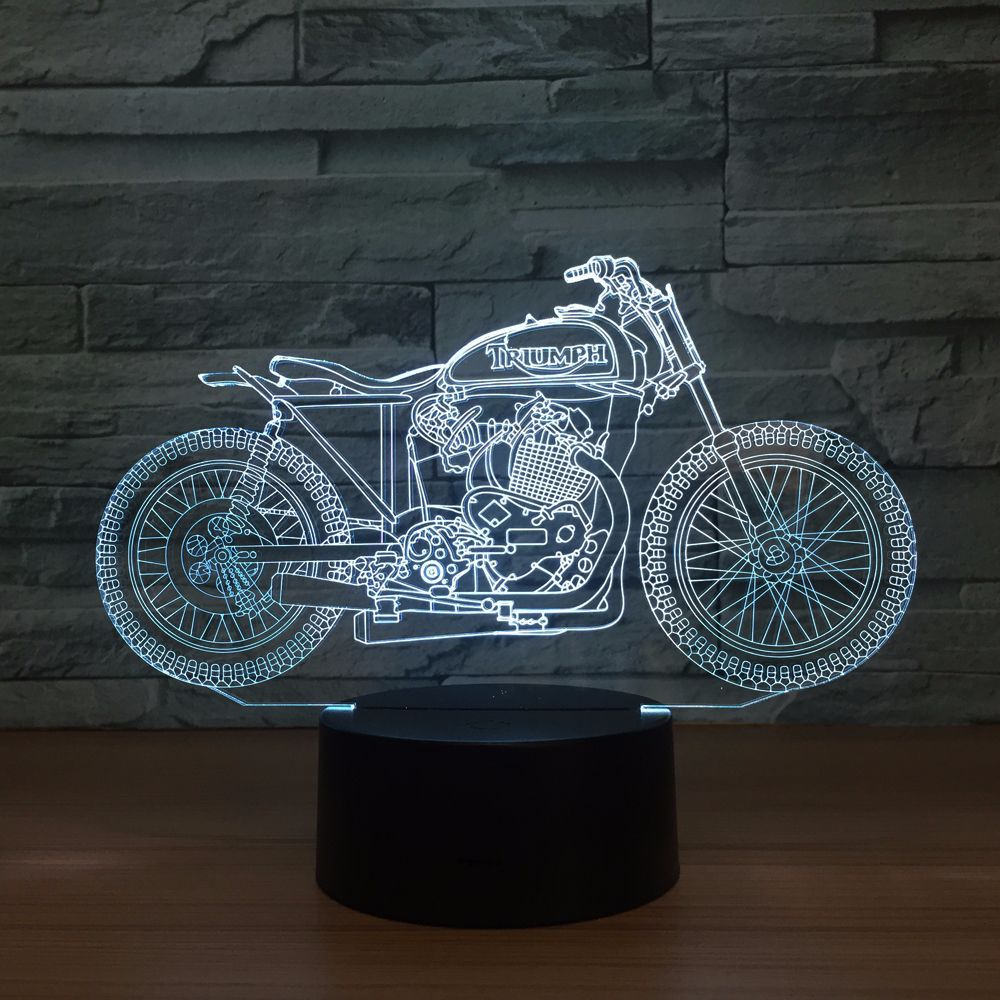 Lampe 3D Moto  Lampe de Nuit