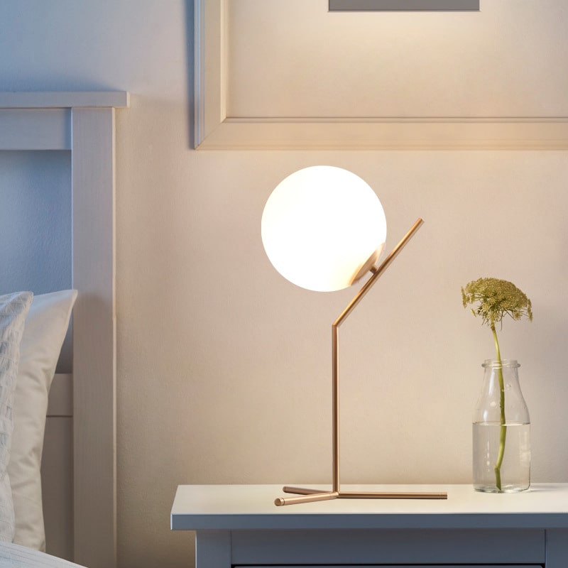 Lampe de chevet lampe de table aspect bois lampe de table style